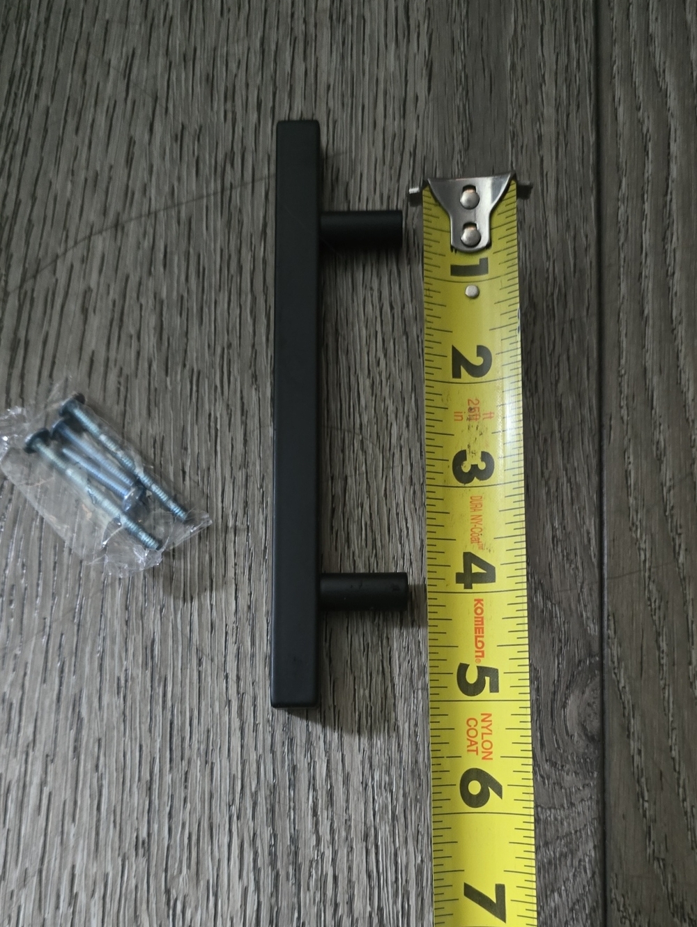 JOY DECOR 10 Pack 4 Inch Matte Black Square Cabinet Handles Stainless Steel